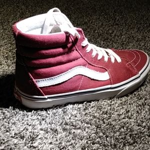 Red high top vans